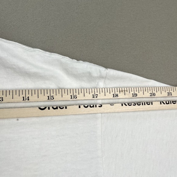 Vintage Stussy T-Shirt Adult Medium White Moonlighting Futura Plane Skydive y2k - Picture 13 of 13